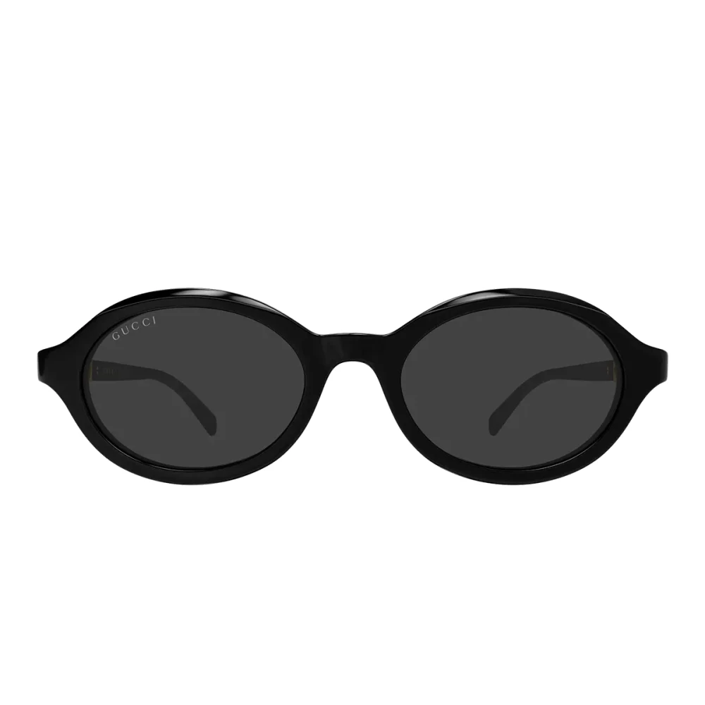 Gucci Black Sunglasses, Female, 51 Mm, Oval Sunglasses