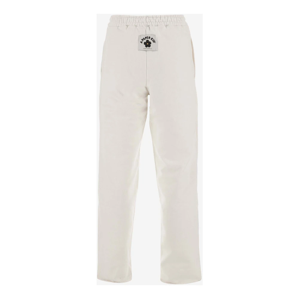 A Paper Kid Trousers White Heren