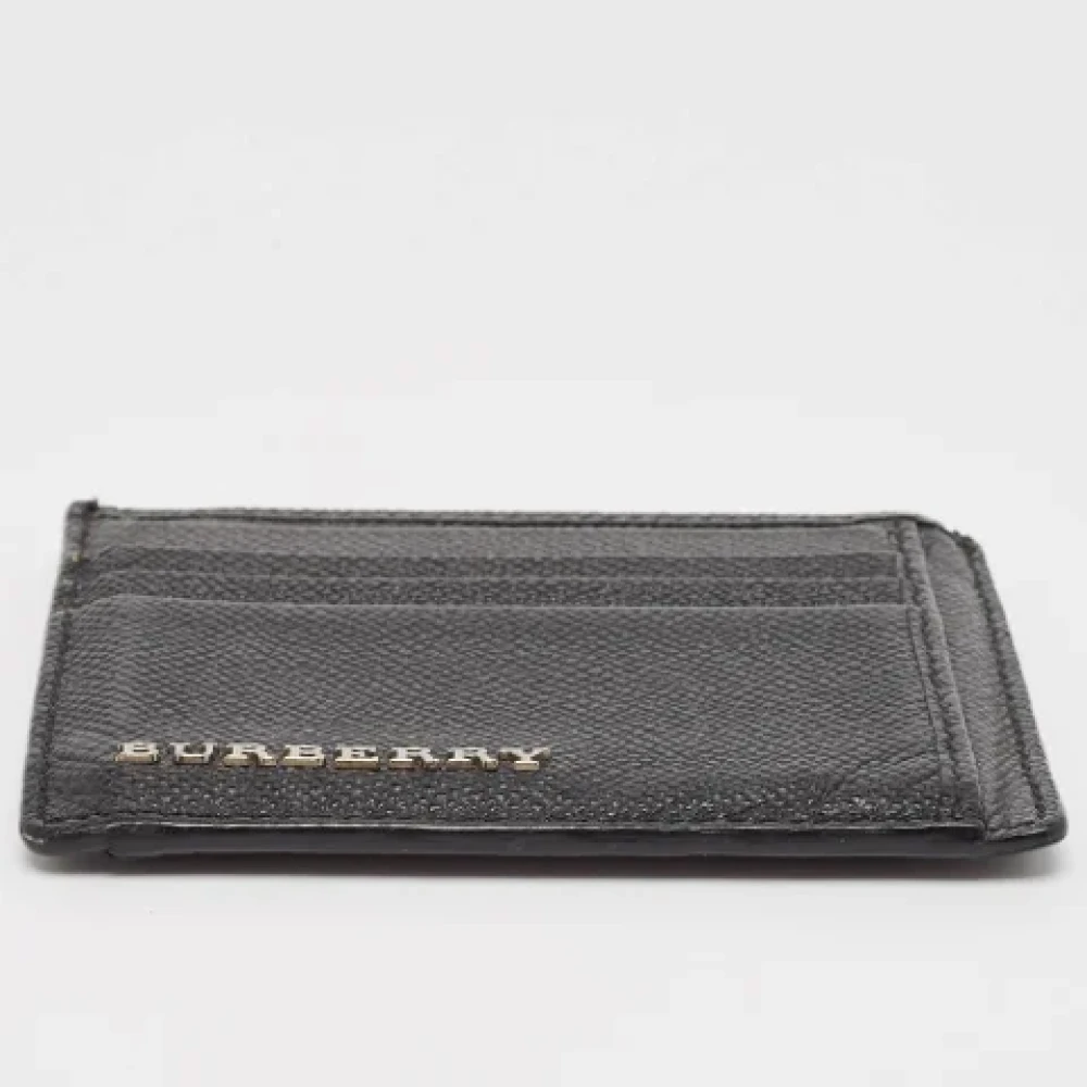 Burberry Vintage Pre-owned Leather wallets Black Heren