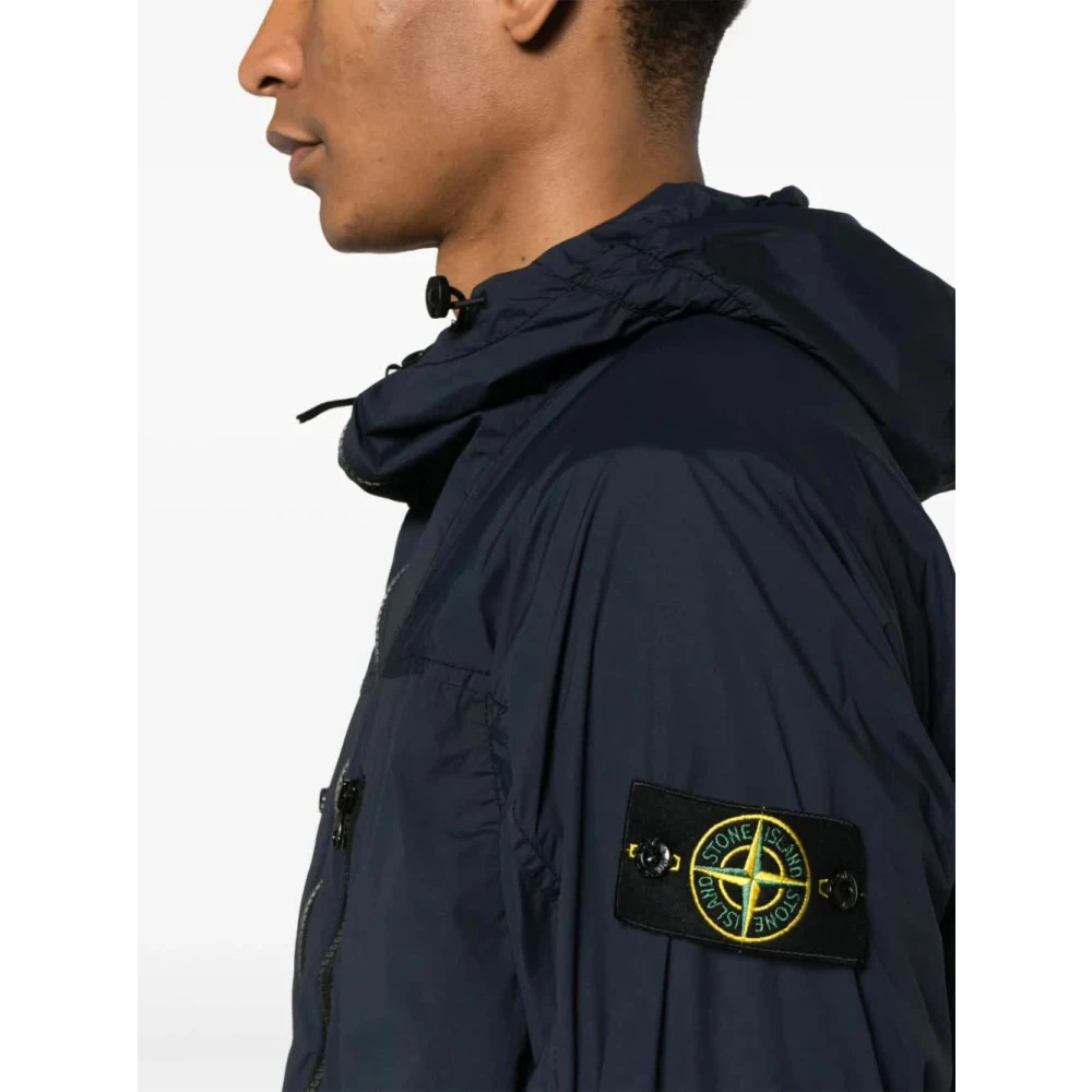 Stone Island Opvouwbare Jas Blue Heren