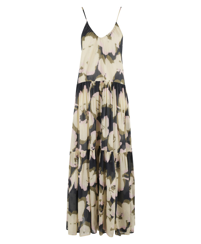 robe-longue-imprimee-col-en-v-multicolore