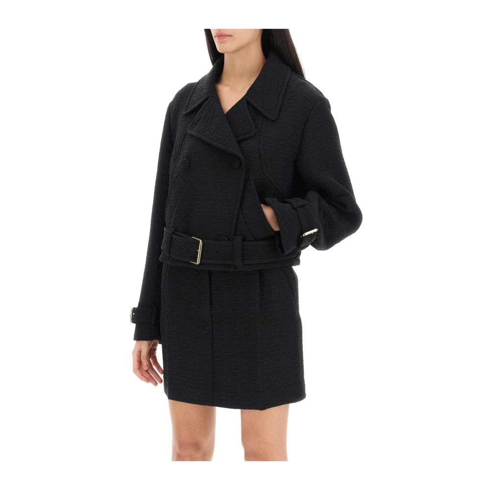 Fendi Stijlvolle Jas voor Mannen Black Dames