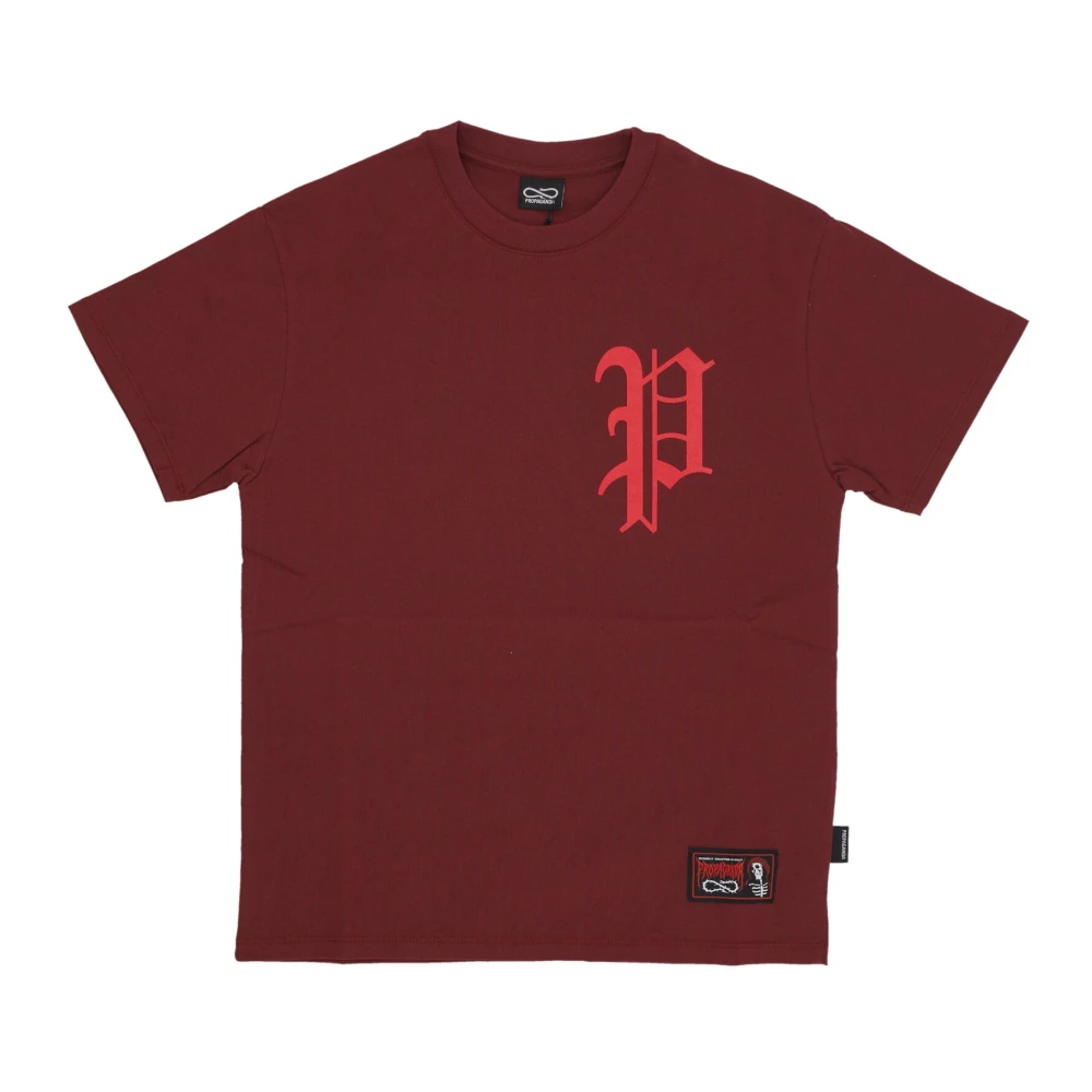 Propaganda Korte Mouw Tee met Logoprint Red Heren