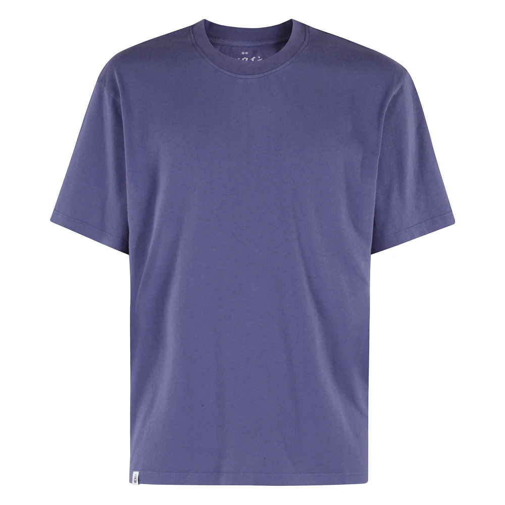 Edwin Men's Purple T-Shirts, S, Basic T-Shirt Oversize Short Sleeve