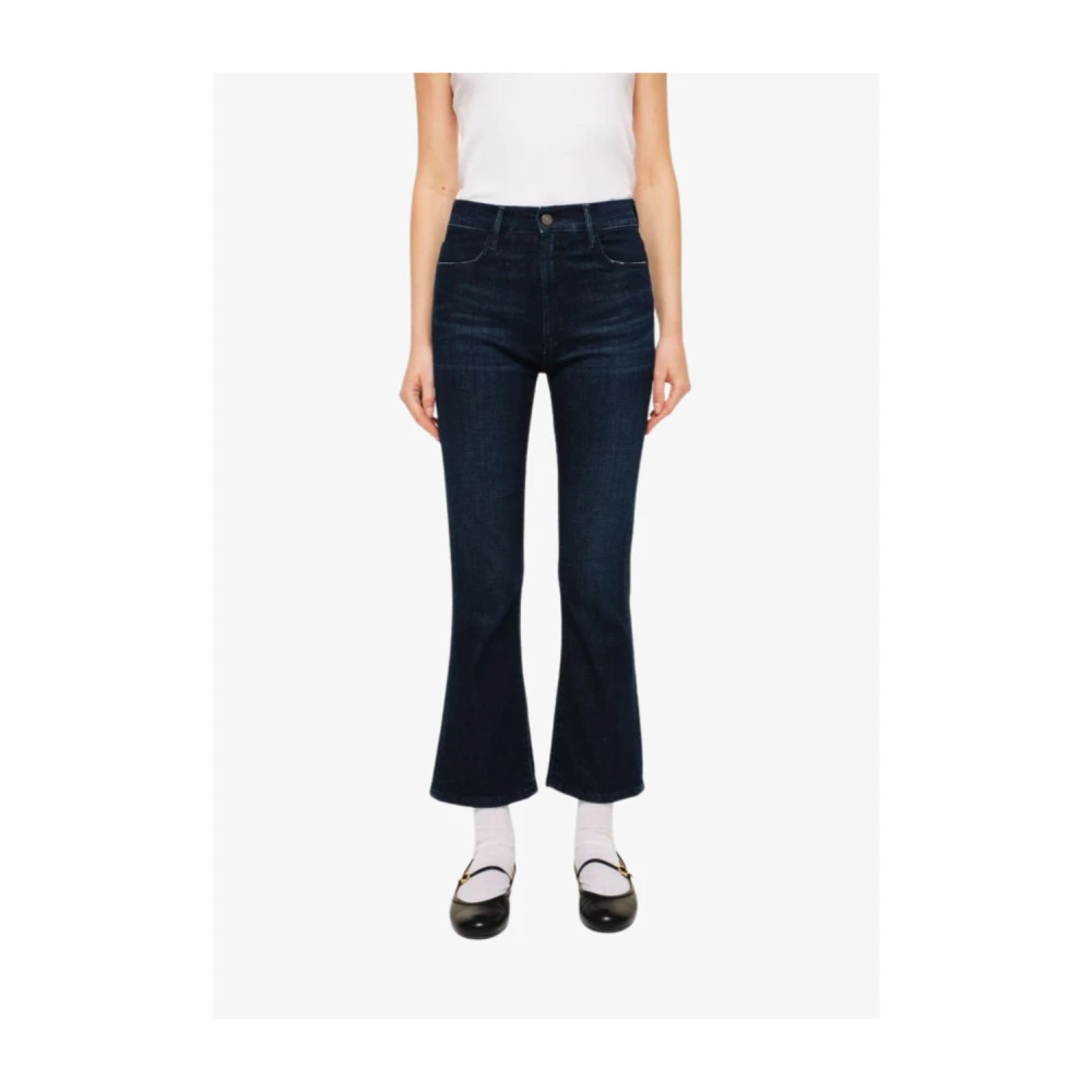 Cycle Bootcut Jeans Kate Crop Blue Dames