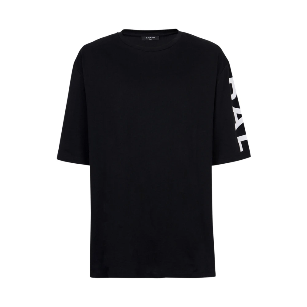 Balmain Oversized T-shirt Black, Herr