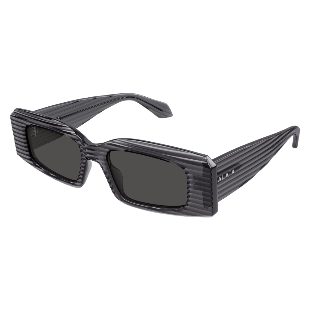 Alaïa Unisex Gray Sunglasses, 53 Mm, Rectangular Sunglasses