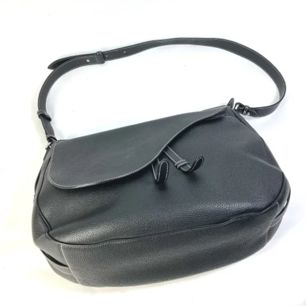 Dior Vintage Pre-owned Leather dior-bags Black Dames