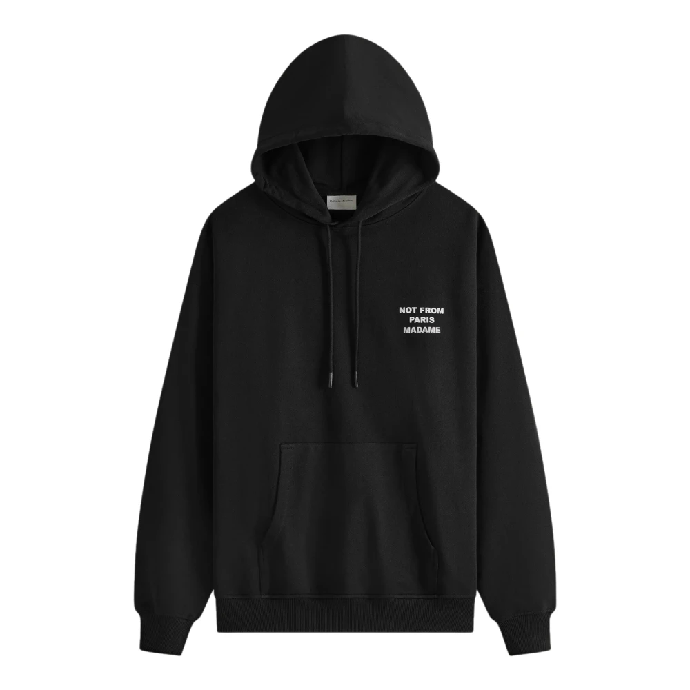Drole de Monsieur Stijlvolle Hoodie met Iconische Slogan Black Heren