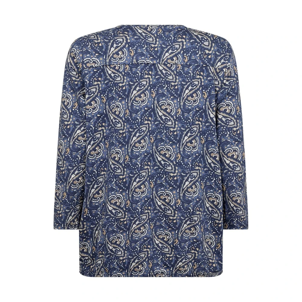 Soyaconcept Felicity Blauw Print Top Blue Dames