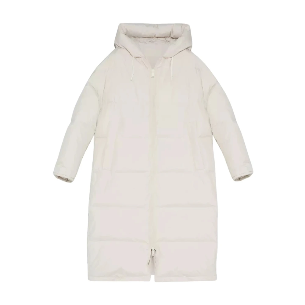 Yves Salomon Crème Reversible Donsjas Oversized White Dames