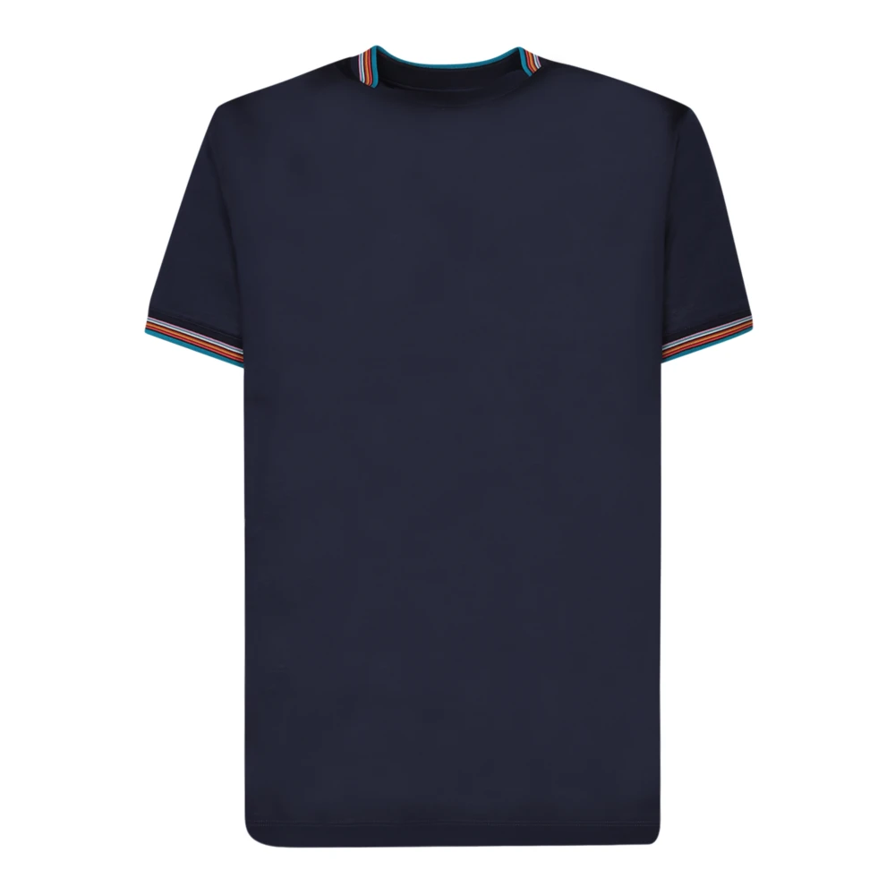 PS By Paul Smith Gestreept katoenen T-shirt met korte mouwen Blue Heren