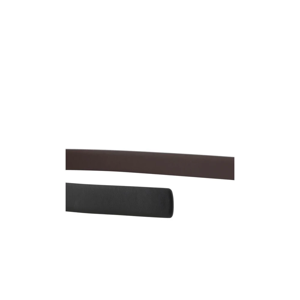 Salvatore Ferragamo Omkeerbare leren riem met Gancini-gesp Brown Dames