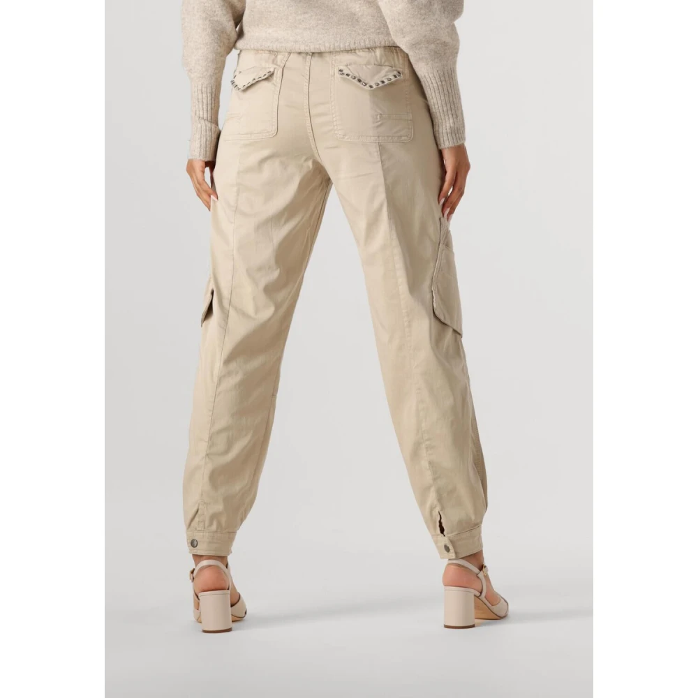 Summum Woman Cargo Pants Soft Stretch Beige Dames