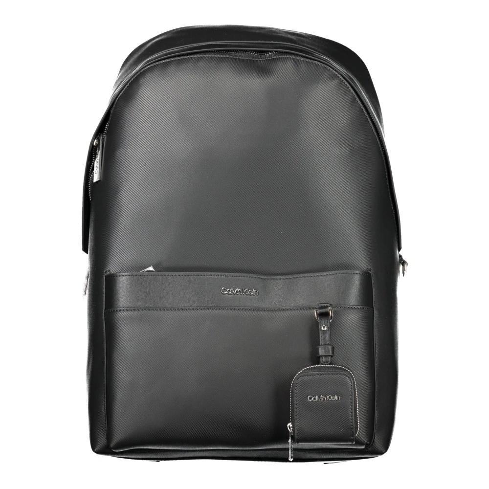 Calvin Klein Zwarte Polyester Rugzak met Verstelbare Banden Black