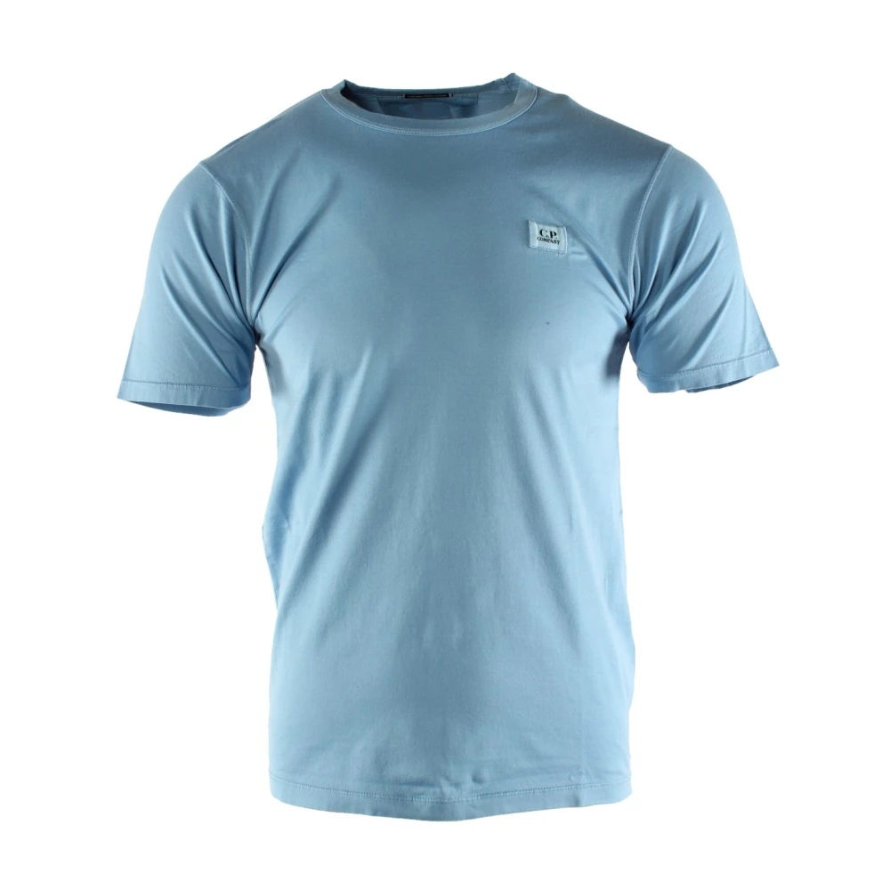C.P. Company Blauw Gekamd Katoenen T-shirt Blue Heren
