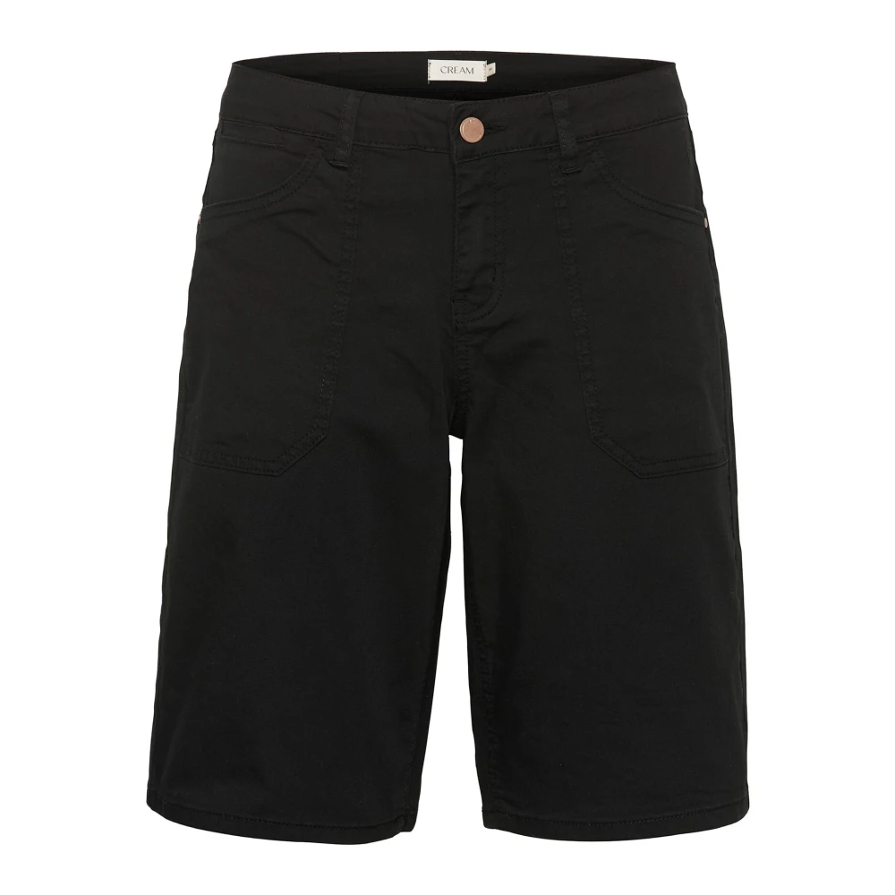 Cream Crann Twill Shorts- Coco Fit Shorts Knickers 10612270 Pitch Black