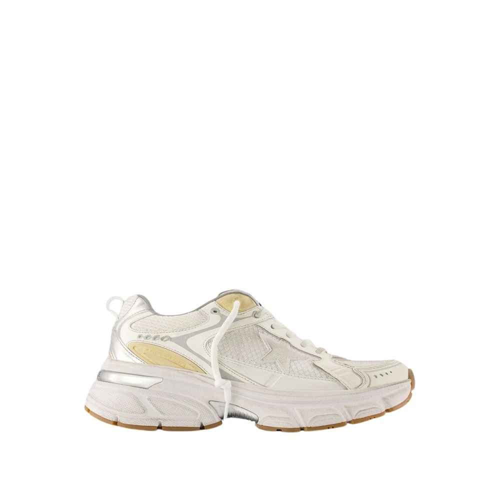 Golden Goose Women's White Trainers - Synthetic Leather - Round Toe - Sneakers - 8 Uk - Shoes