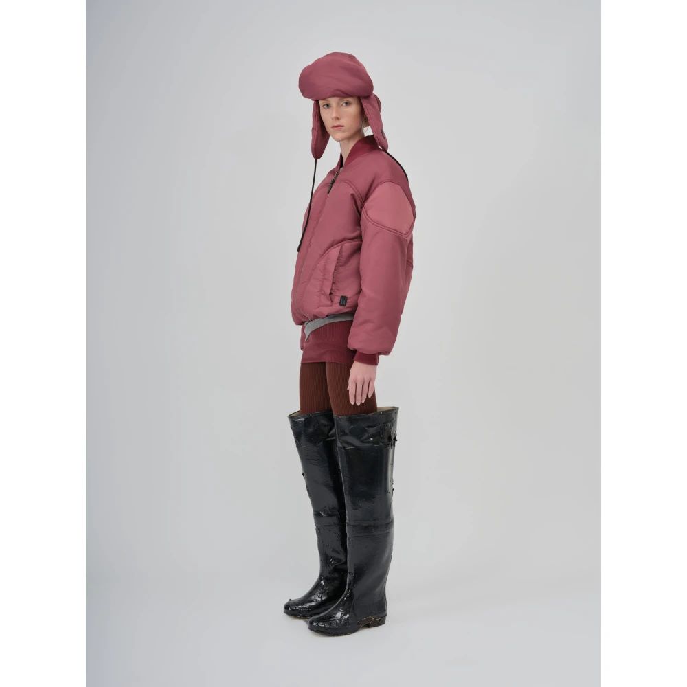 Bacon W Bomber Twill Dark Pink Dames