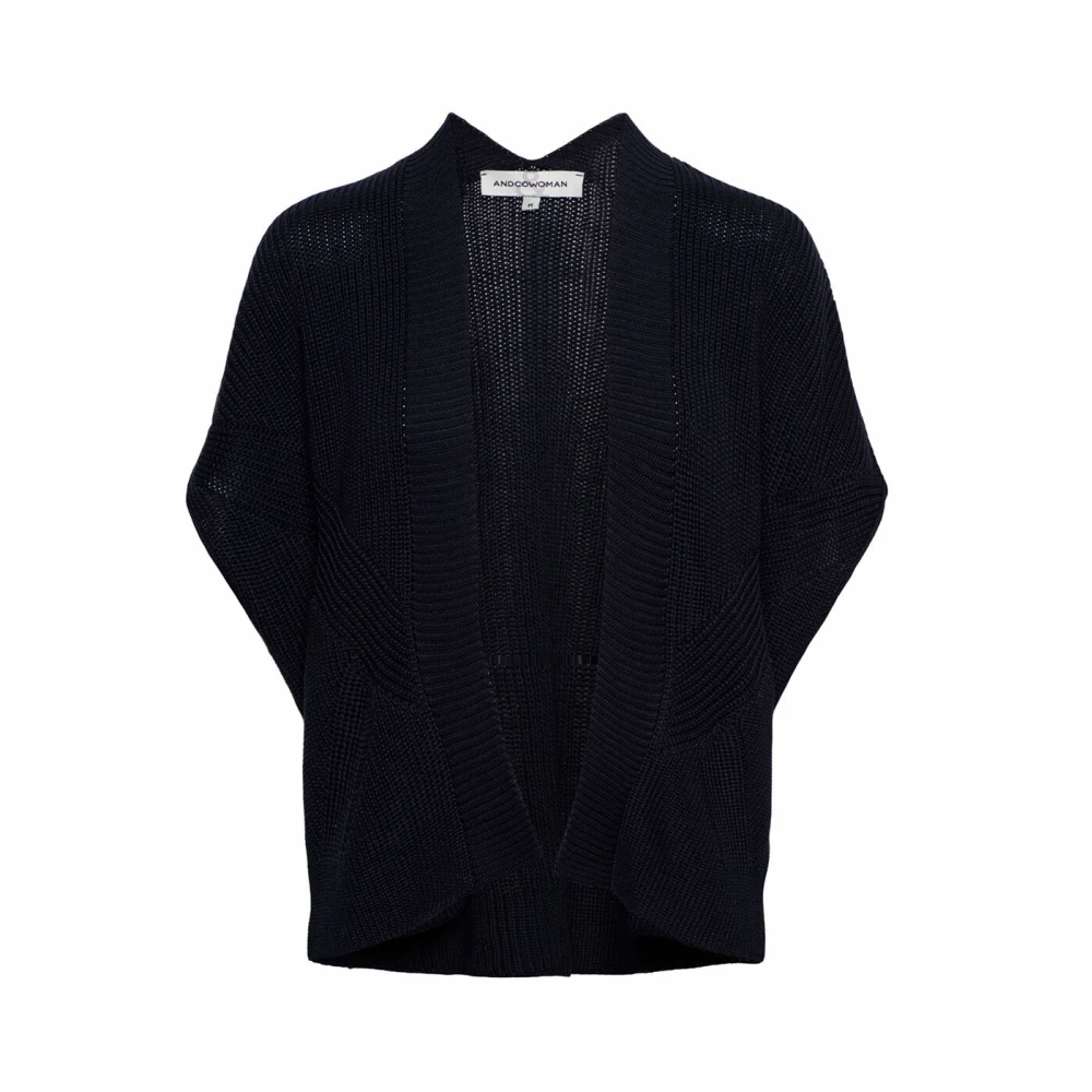 &Co Woman Zacht gebreide cardigan Blue Dames