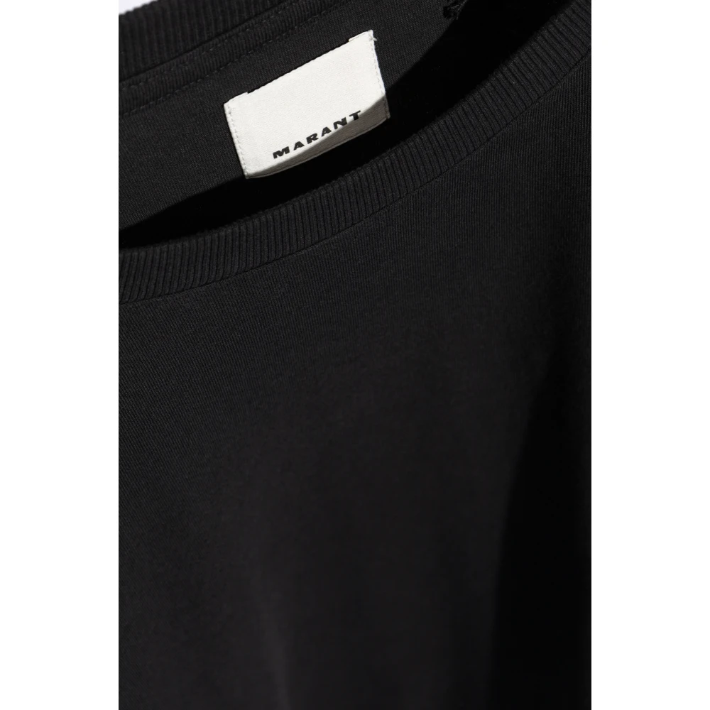 Isabel marant T-shirt 'Hugo' Black Heren