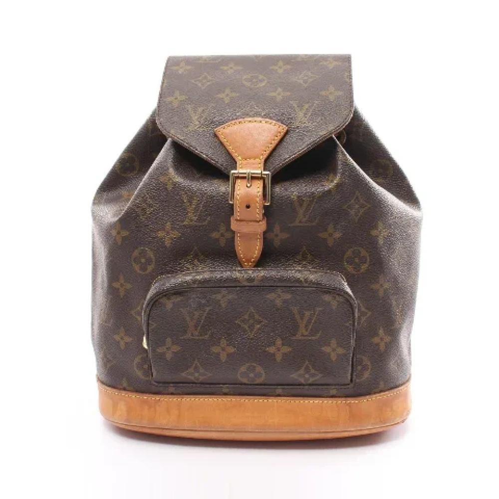 Louis Vuitton Vintage Pre-owned Canvas backpacks Brown Dames