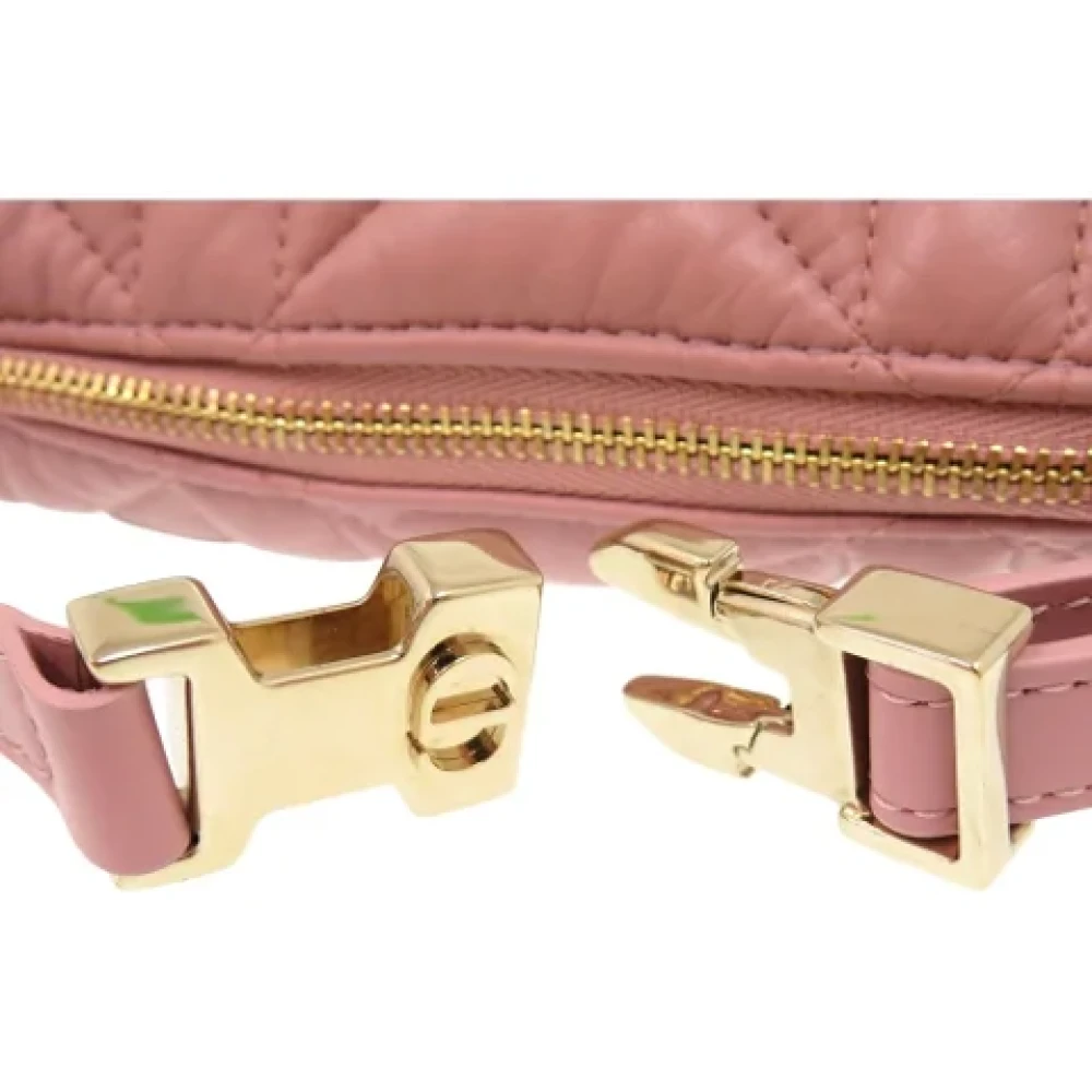 Dior Vintage Pre-owned Leather dior-bags Pink Dames