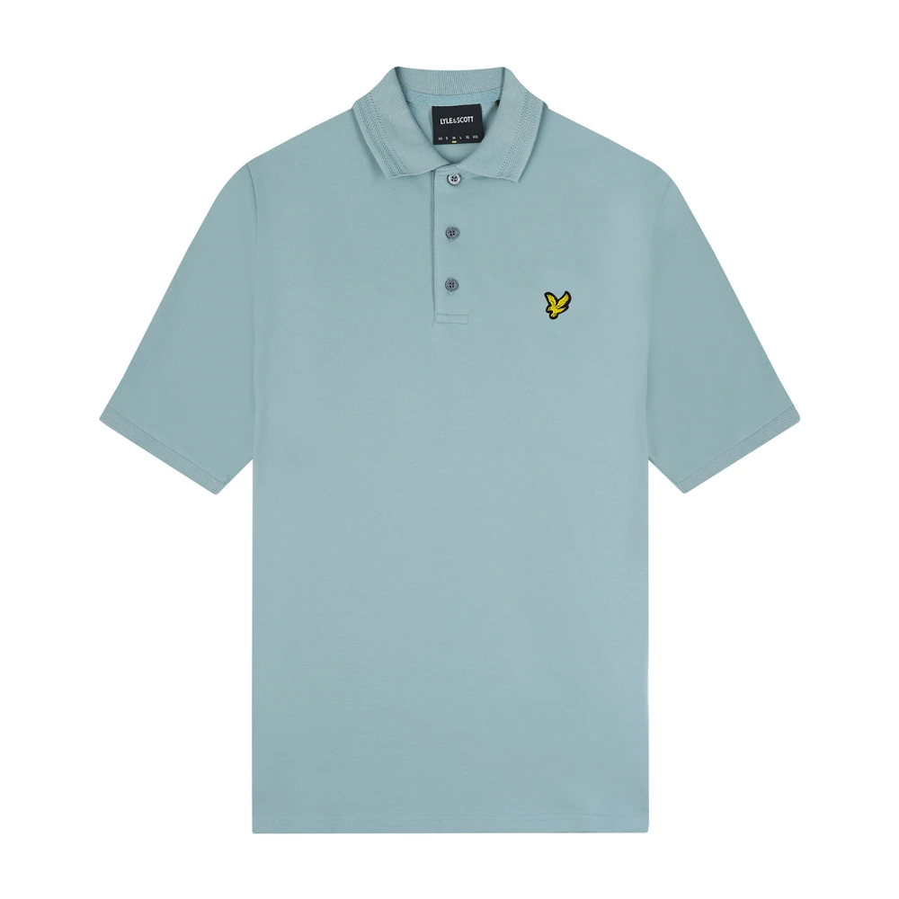 Lyle & Scott Rally Tipped Polo Shirt Blue Heren