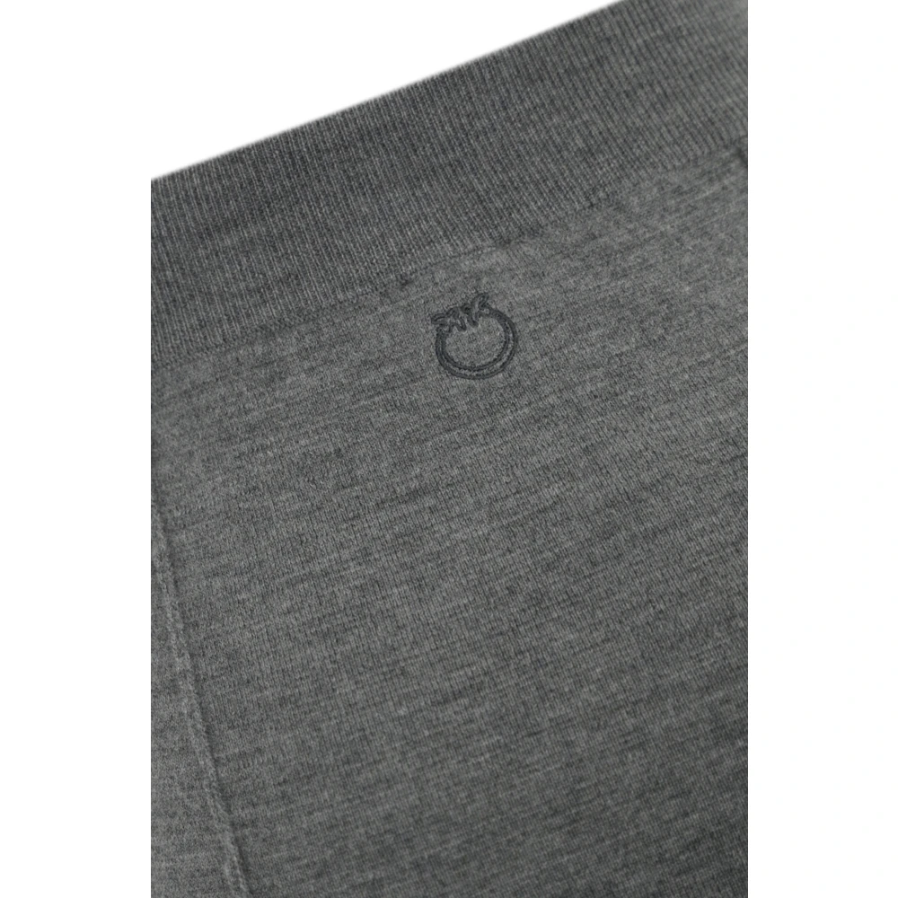 pinko Wollen Love Birds Rok Gray Dames