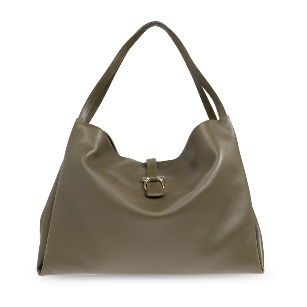 Salvatore Ferragamo Tas type shopper maat groot Green Dames