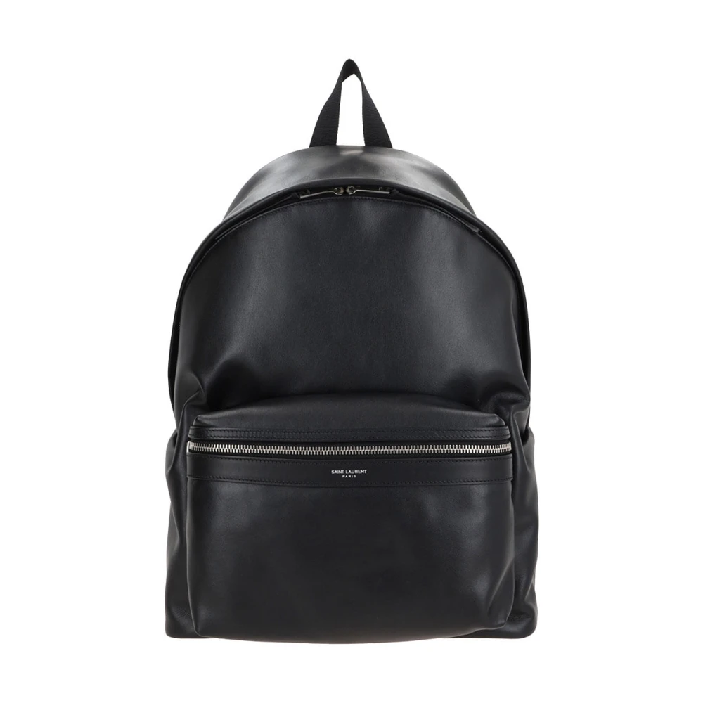 Saint Laurent Black Backpacks, Male, One Size, City Backpack