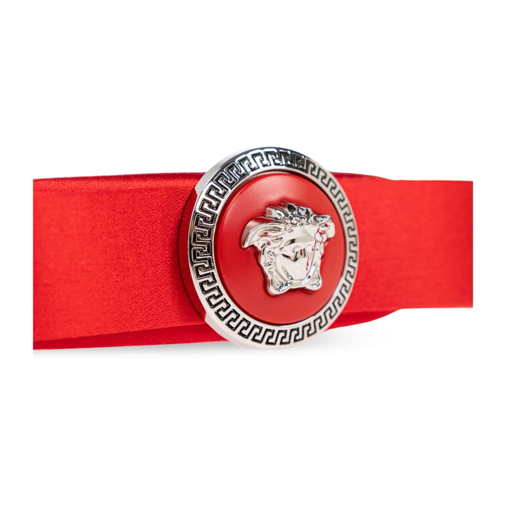 Versace Satijnen haarband Red Dames