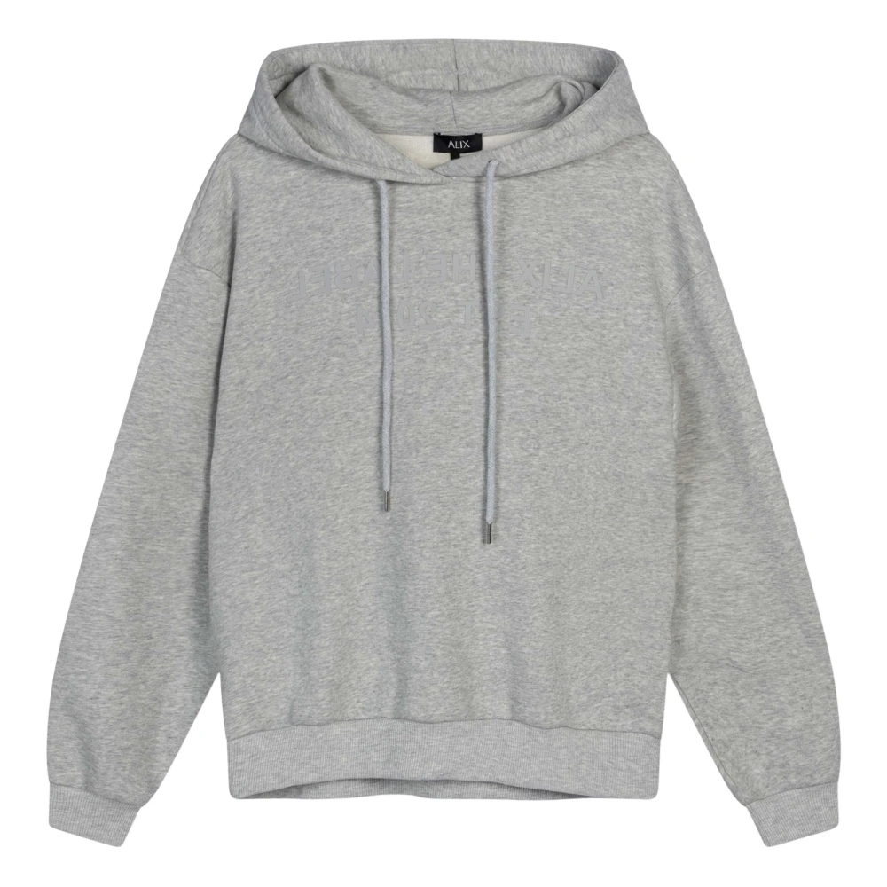 Alix The Label Gebreide Hoodie Gray Dames