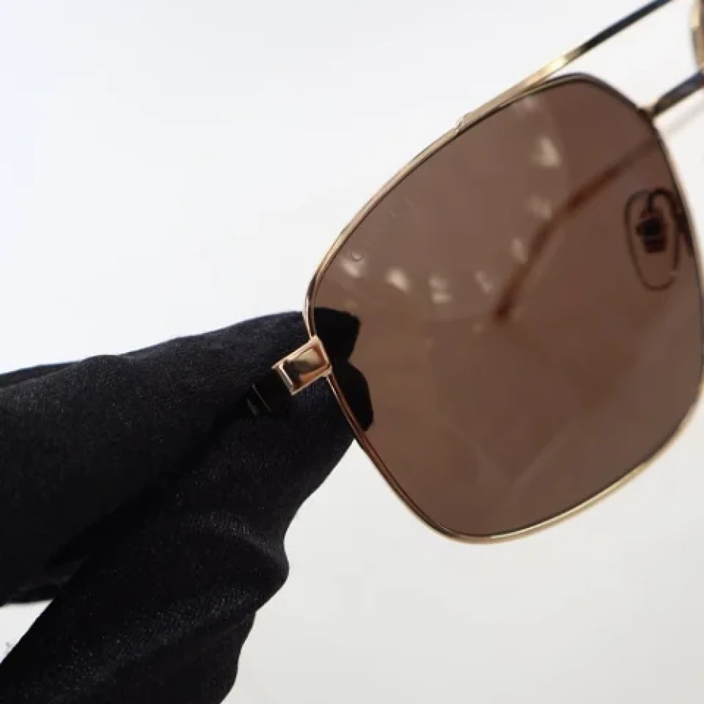 Gucci Vintage Pre-owned Metal sunglasses Yellow Dames