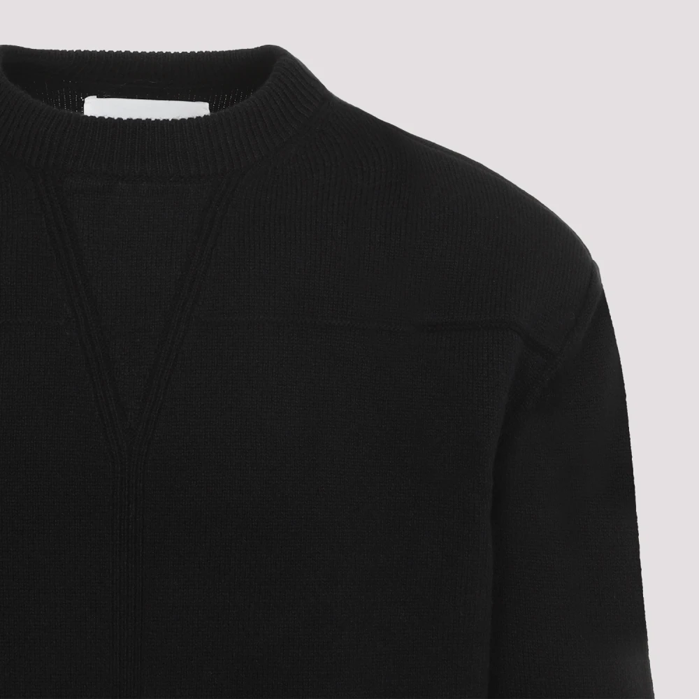 Jil Sander Luxe Zwarte Woltrui Black Heren