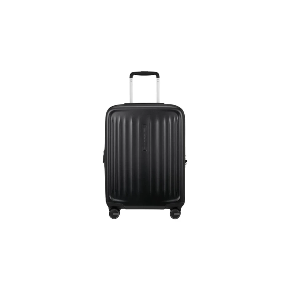 Samsonite Unisex Zwart Lichtgewicht Harde Cabine Trolley Met Tsa