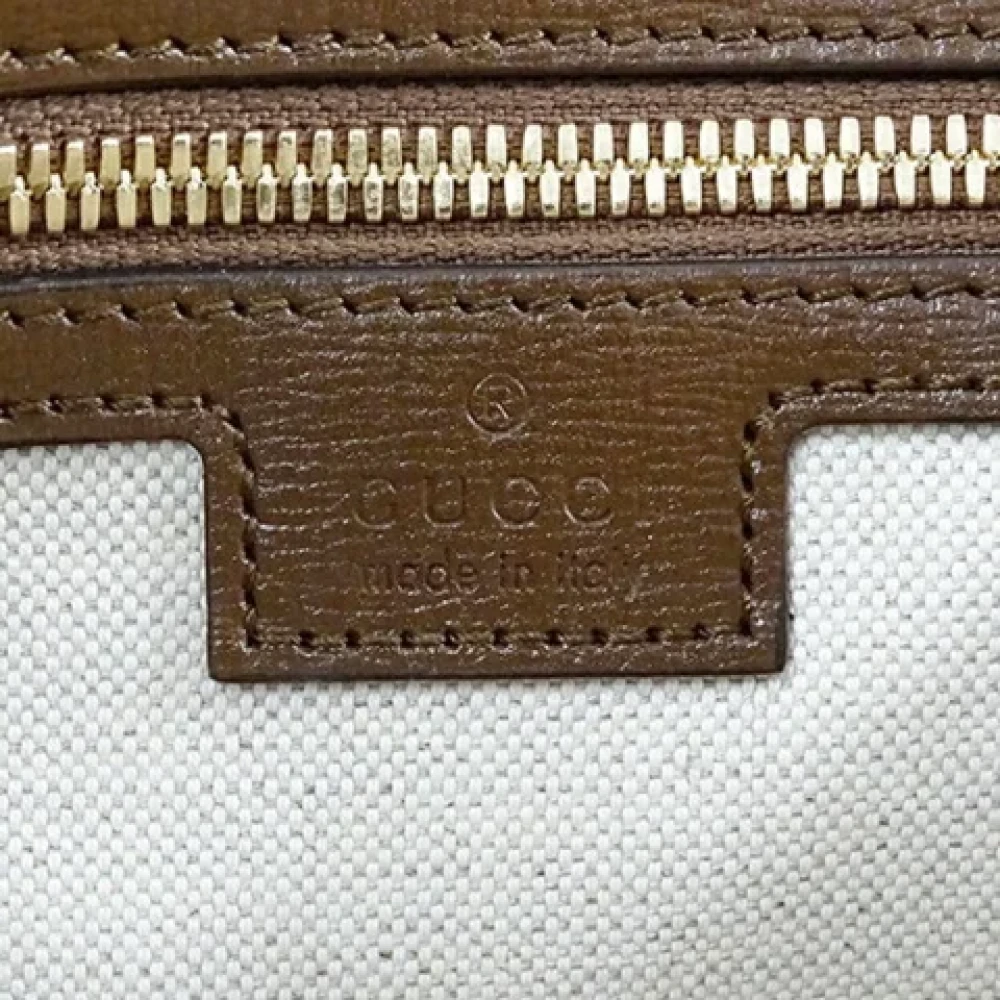 Gucci Vintage Pre-owned Fabric gucci-bags Brown Dames