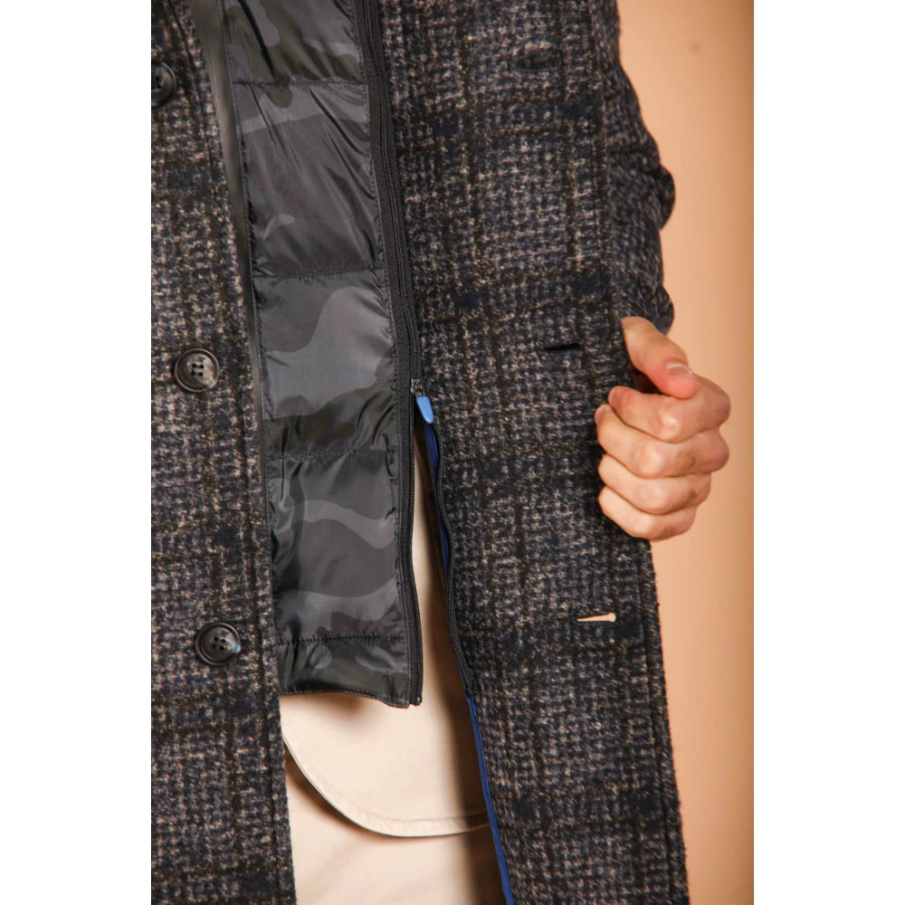 Mason's Heren wollen jas met schaduwpatroon Multicolor Heren