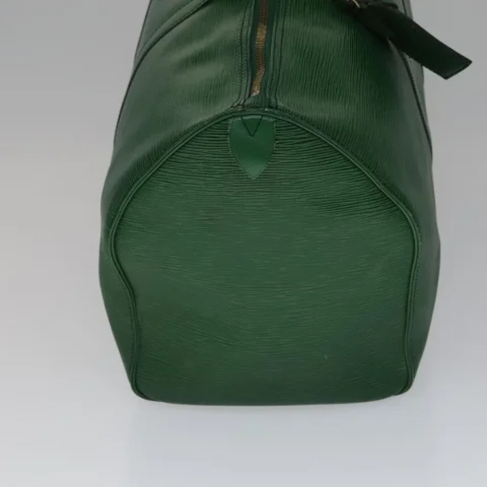 Louis Vuitton Vintage Pre-owned Leather travel-bags Green Dames
