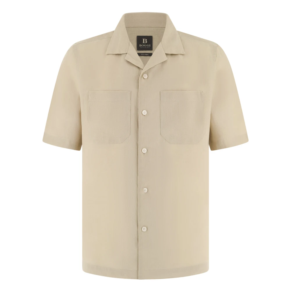 Boggi Milano Hombre Beige Camisas, Talla: 2XL