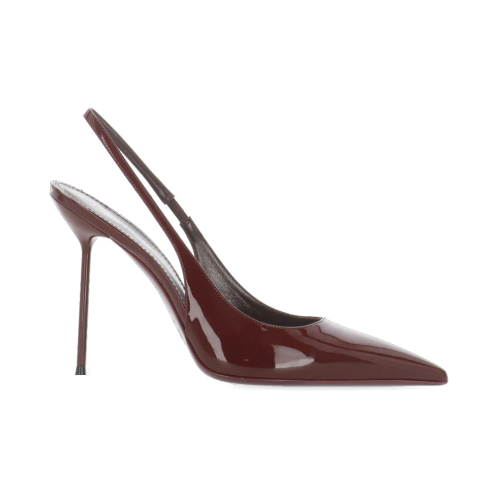 Paris Texas Women's Red Pumps, 4 1/2 Uk, Bordeaux Patent Leather Slingback Heels
