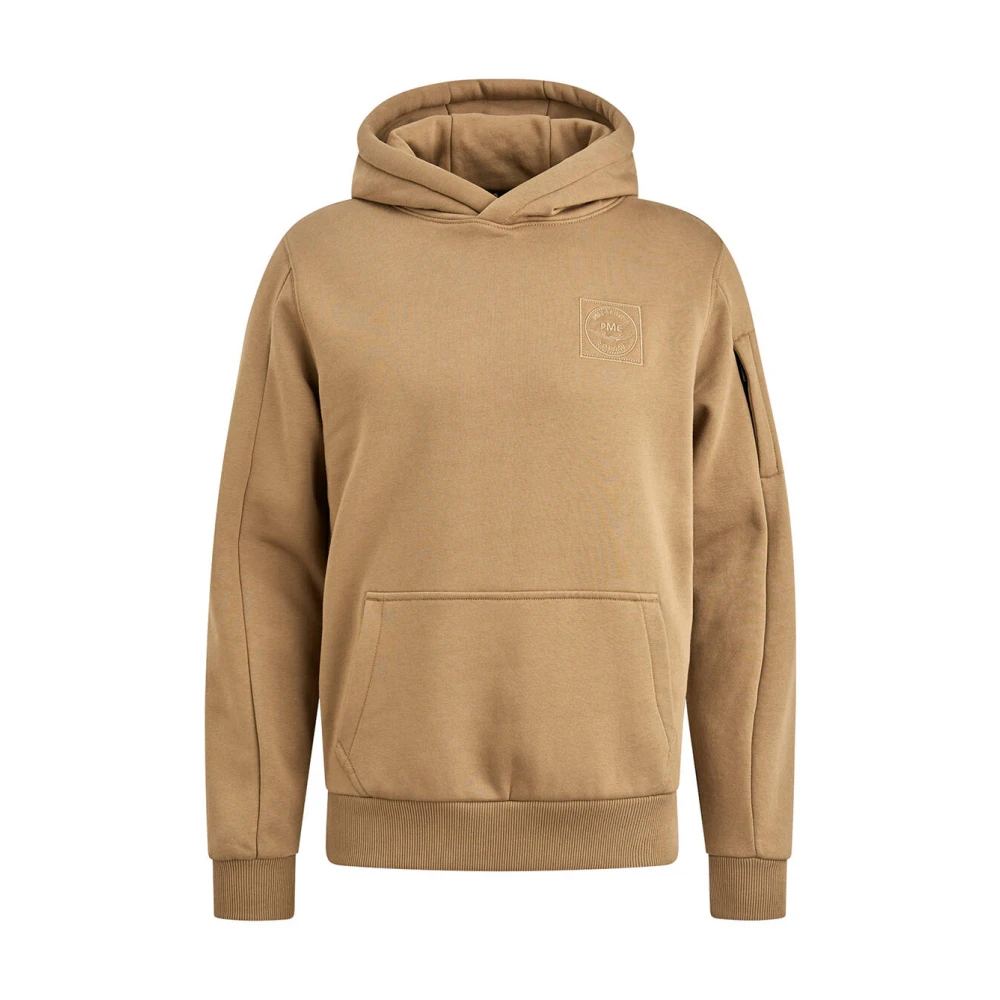 PME Legend Cross Fleece Hoodie voor Mannen Brown Heren