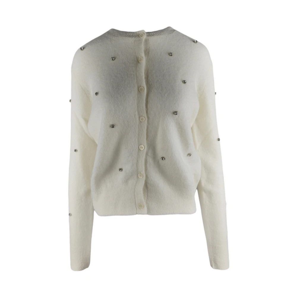 MC2 Saint Barth Witte Trui met Fonkelende Details White Dames