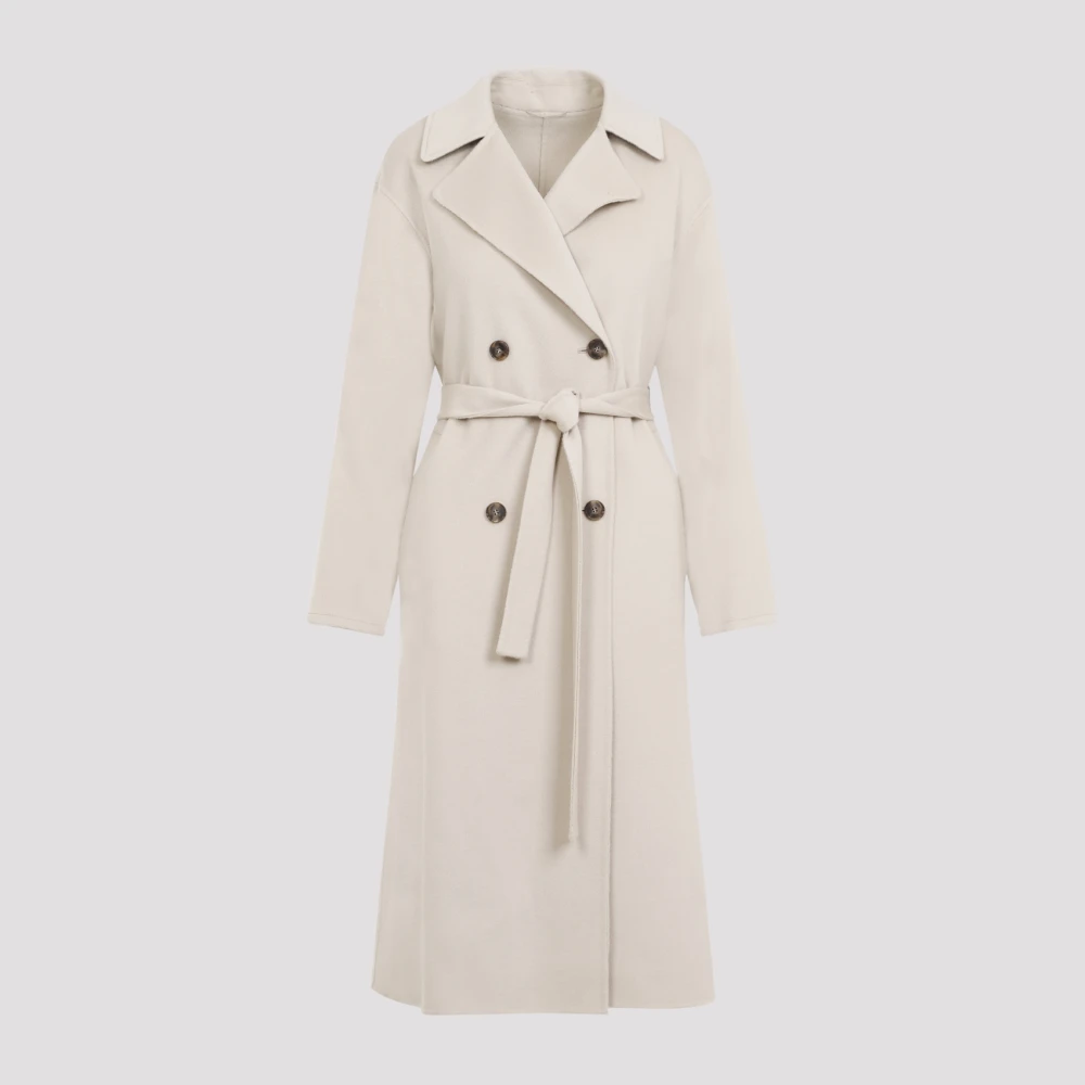 Yves Salomon Luxe Trenchcoat in Neutraal Beige Dames