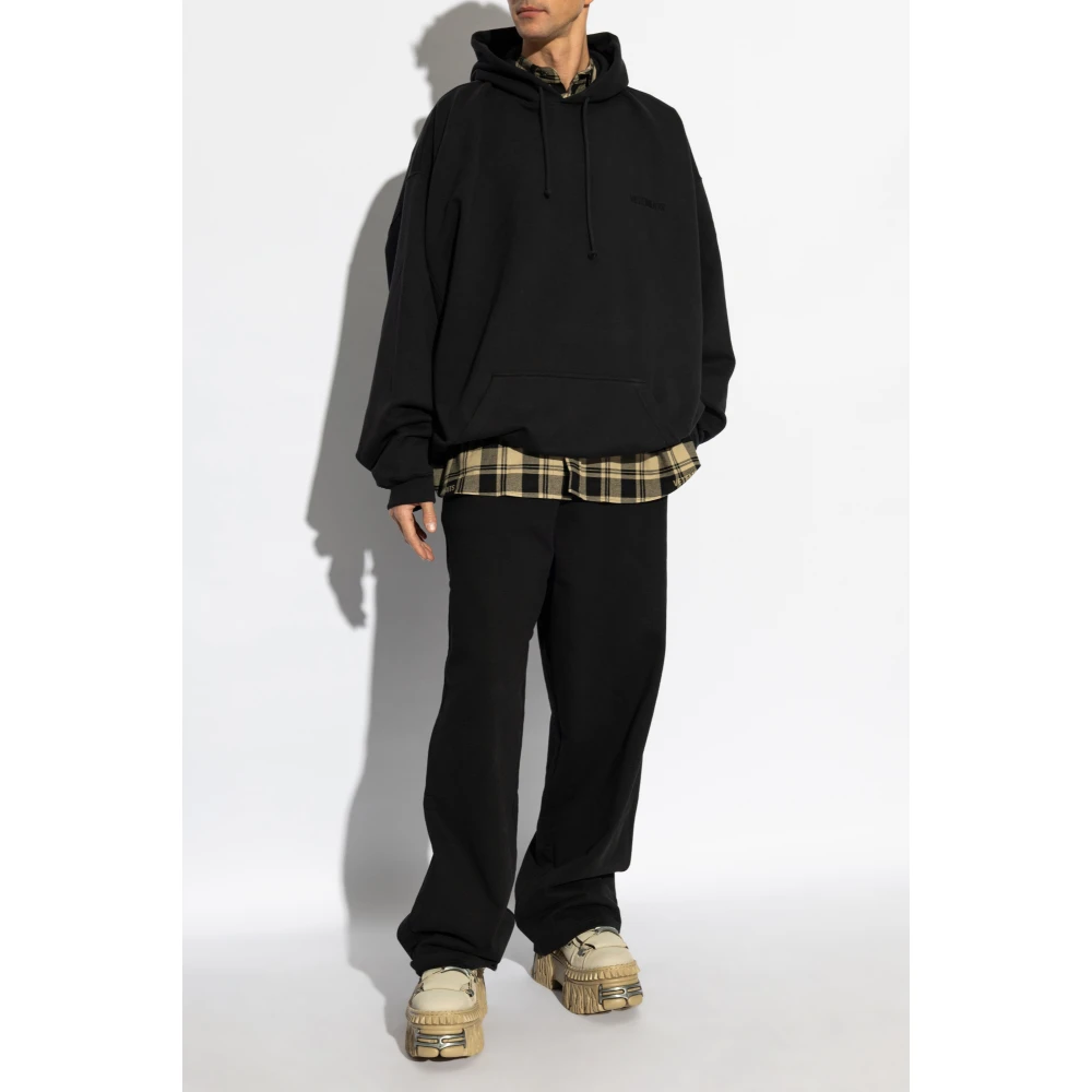 Vetements Sweatshirt met logo Black Heren