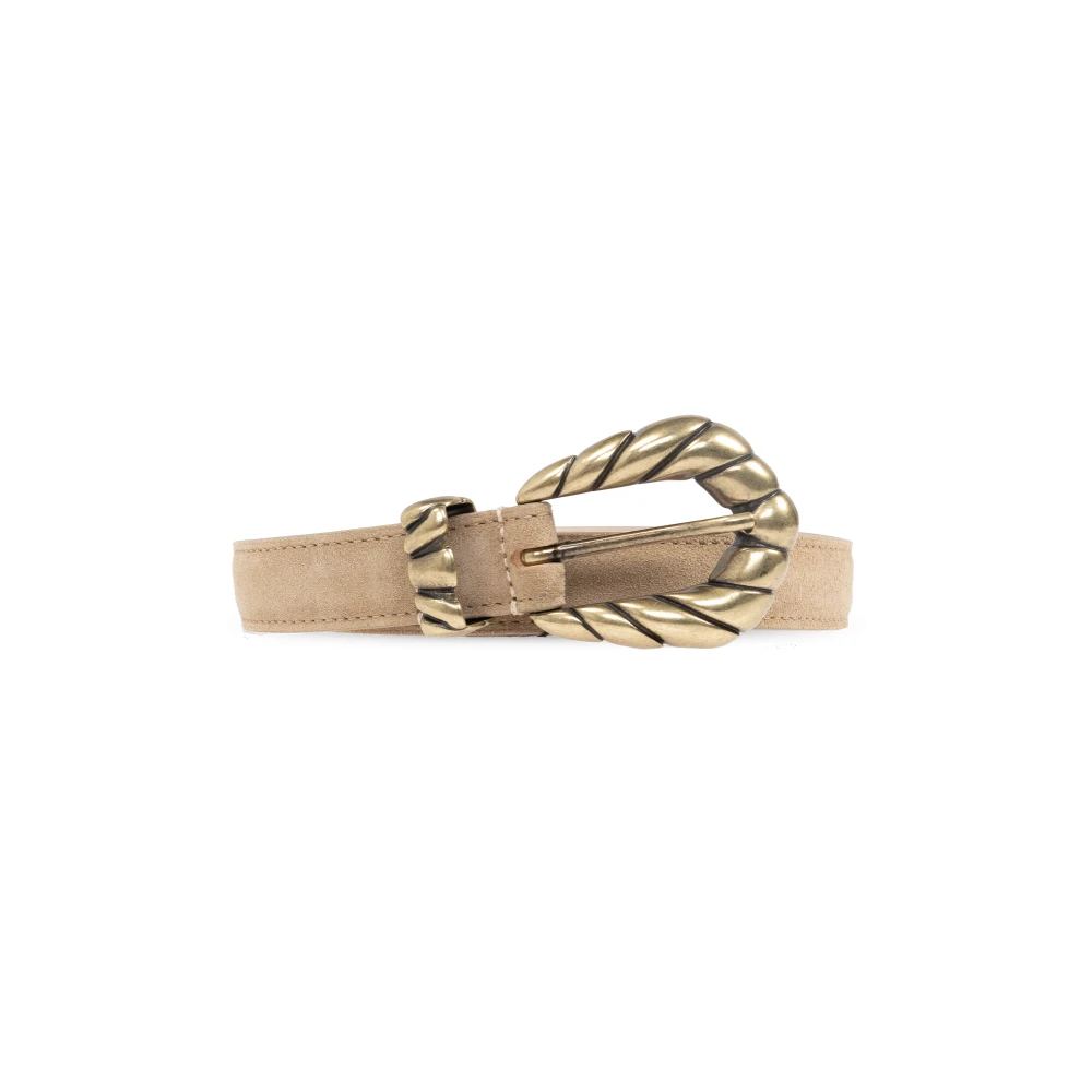 IRO Leren riem Embella Beige Dames