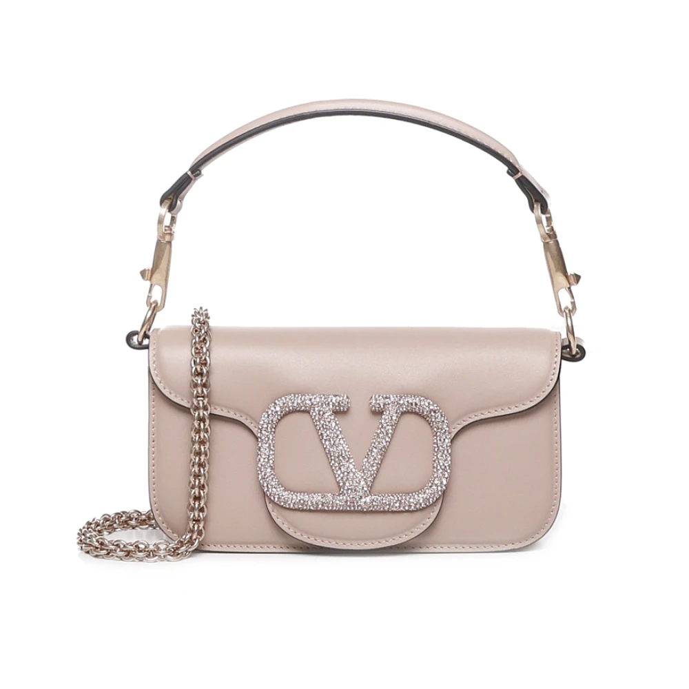 Valentino Garavani Roze Locò Kleine Leren Schoudertas Pink Dames