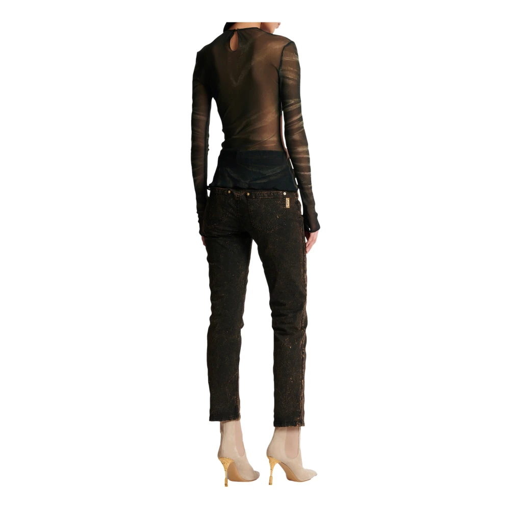 Balmain Trompe l`oeil Tulle Top Multicolor Dames