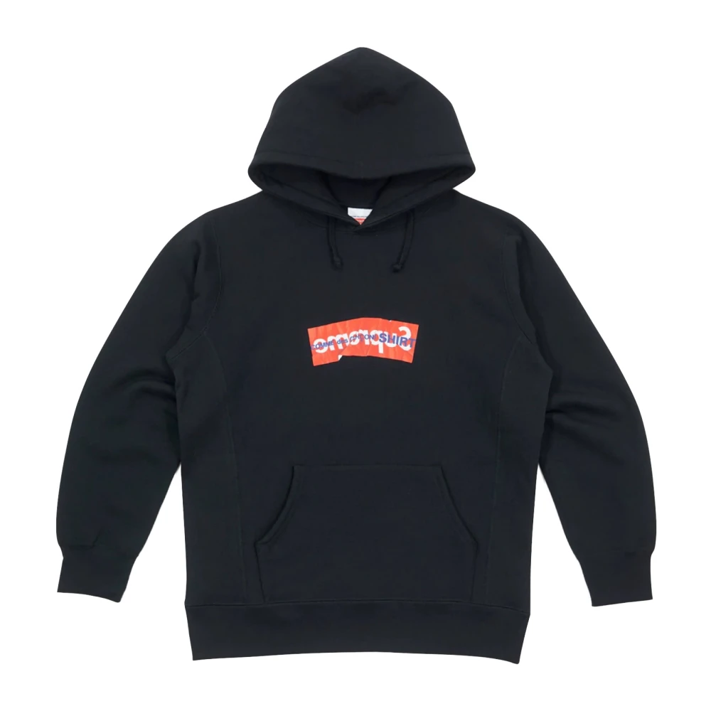 Comme des Garçons Beperkte oplage Box Logo Hoodie Zwart Black Heren