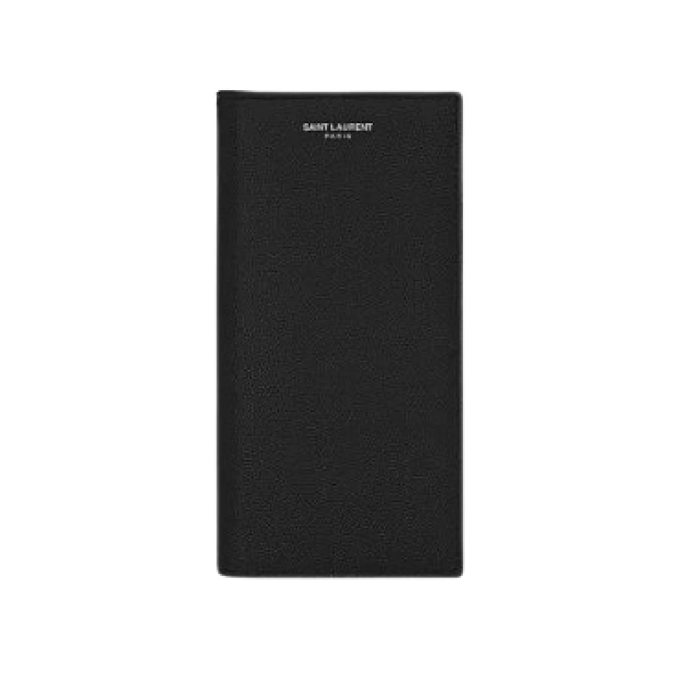 Saint Laurent Zwarte Portemonnees voor Mannen Black Heren